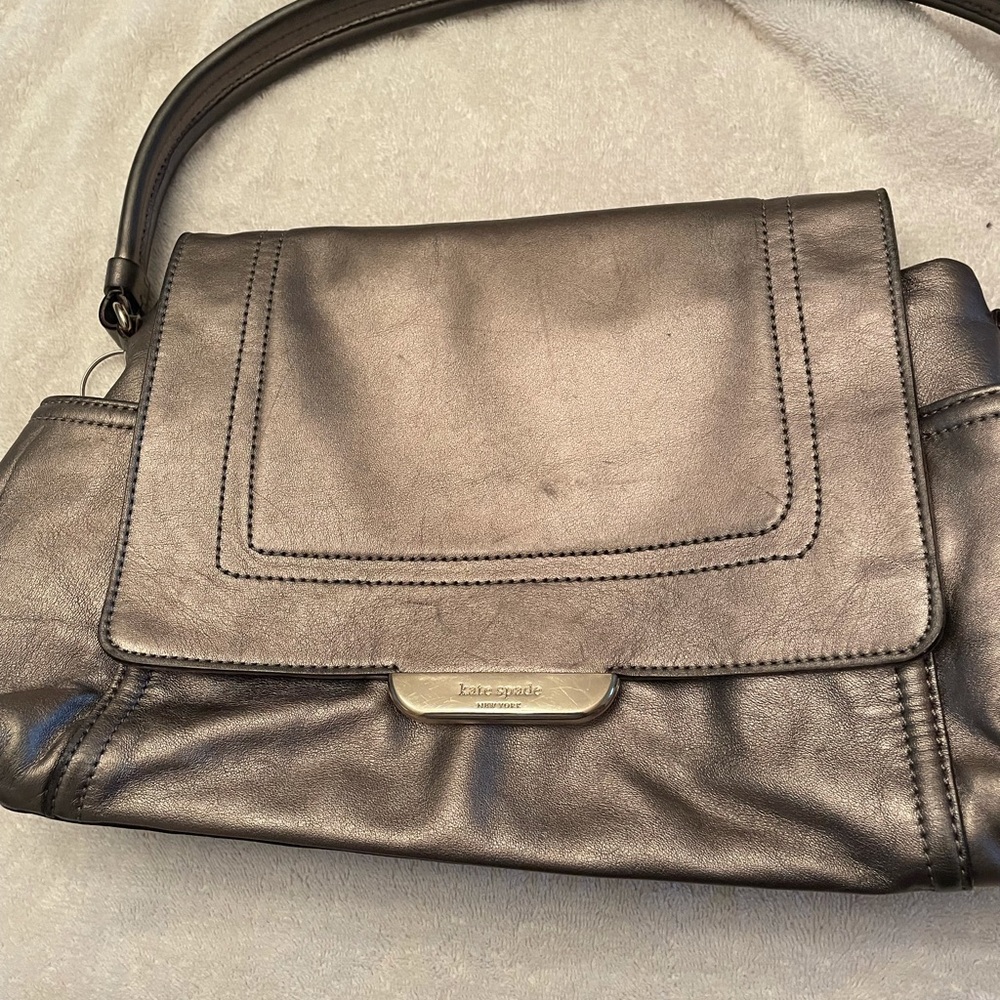 Kate Spade Silver metallic bag